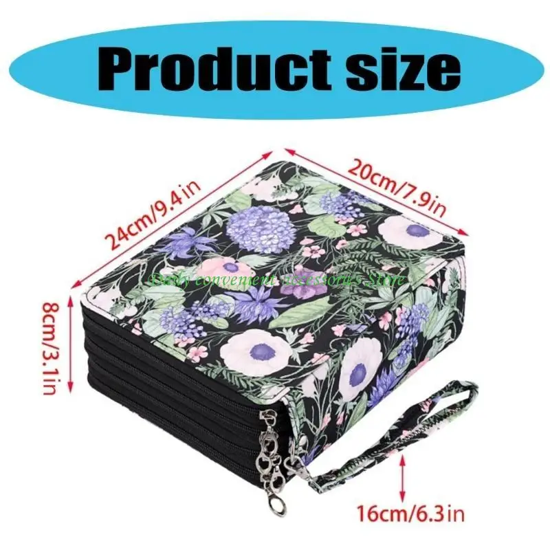 97QB أكياس تخزين قلم قلم رصاص عالية السعة 168 قلم قلم قلم قلم ملون متعدد الوظائف. #6