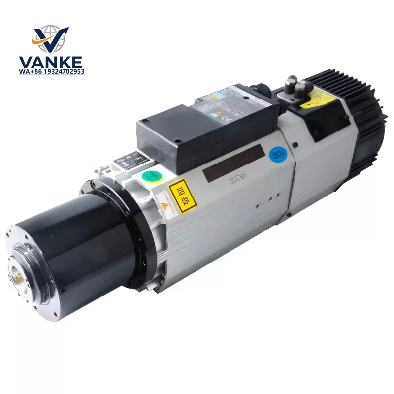 9KW air-cooled automatic tool change spindle motor for high-end woodworking engraving machine power head machining center access