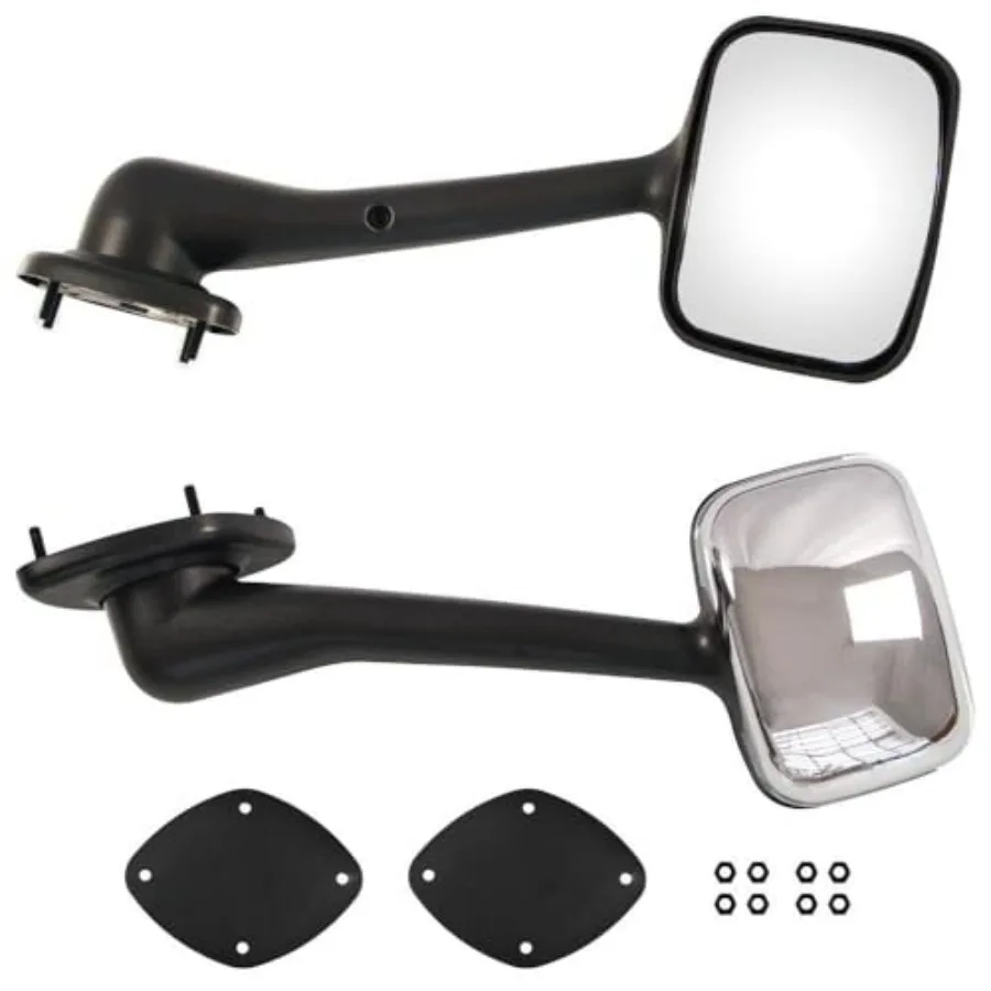 

Chrome Hood Mirror Fit for Freightliner Cascadia 2008-2017 Trucks Driver and Passenger Hood Mirror with Mounting Bolt A Pair