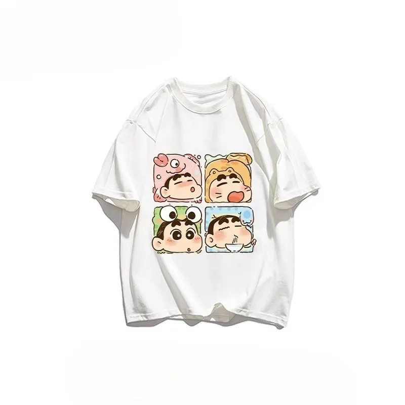 

Crayon Shin Chan, милая пижамная футболка с 3D принтом, дышащая, быстросохнущая, свободная, удобная, с круглым вырезом, с короткими рукавами