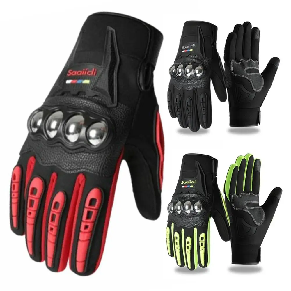 

Touch Screen Motorcycle Gloves Wear-resistant Full Finger Moto Biker Gloves Anti-shock Breathable Motorbike Riding Gloves