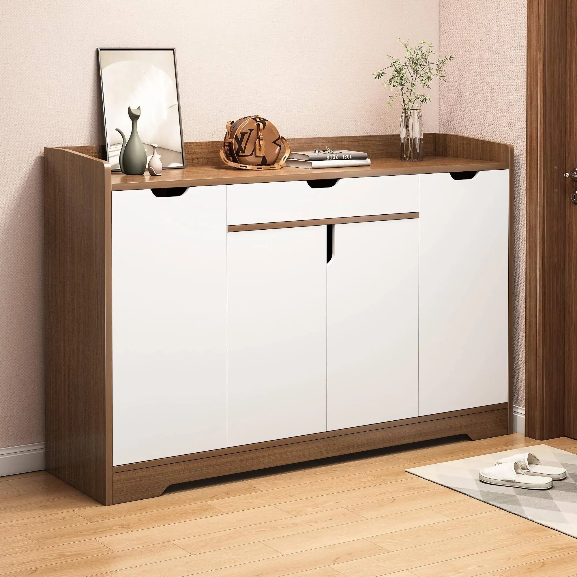 Best-selling High-quality Entrance Door Shoe Cabinet, A Simple and Modern Shoe Rack.