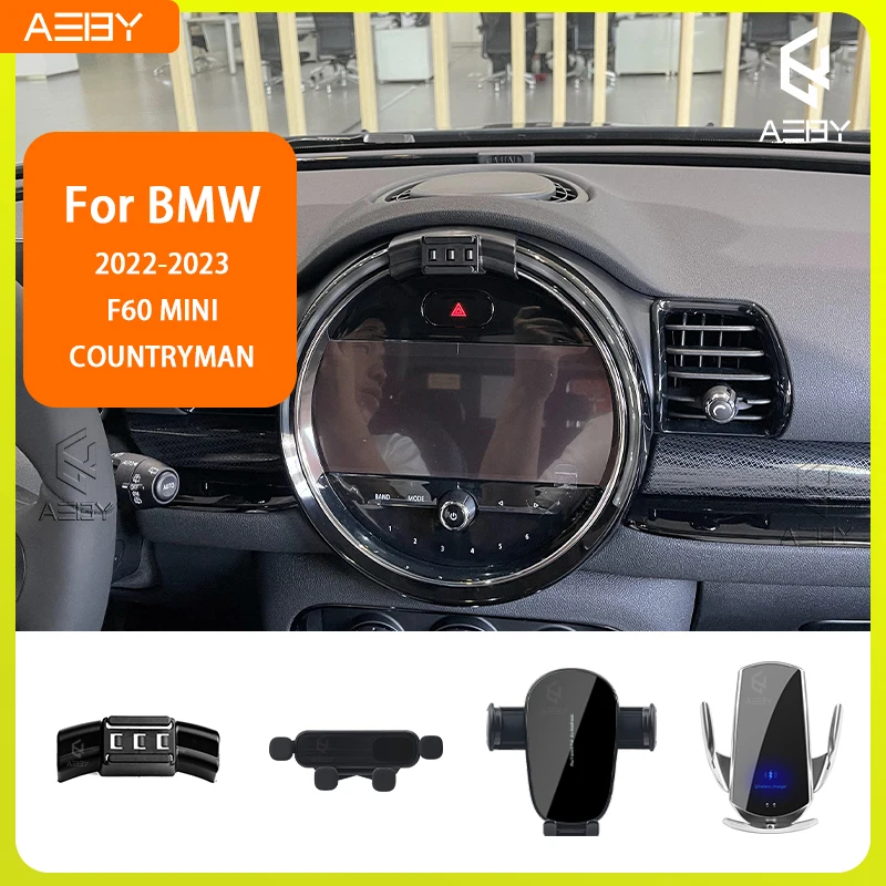 Für BMW MINI F60 COUNTRYMAN 2022-2023 Handyhalterung Auto-Mobiltelefon-Halterung Spezielle Fixierte Halterung Basis Kabellose Ladestation Innenraum