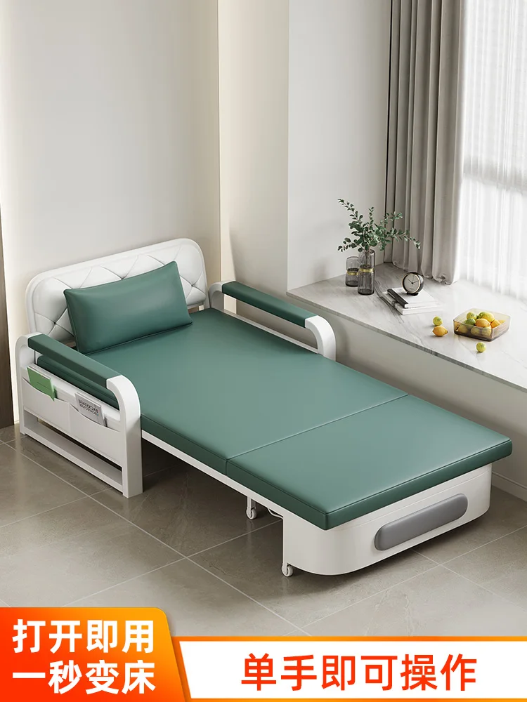 Single folding bed, lunch break office, single bed, simple bed for home use, small bed, accompanying bed for lunar new year.