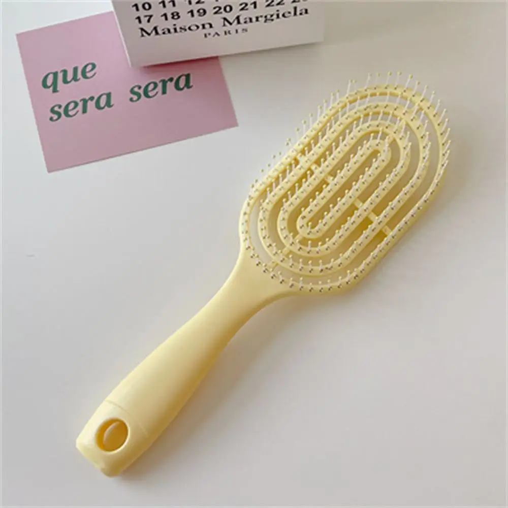 

New Eco-Friendly Material Soft Pins Hairdressing Anti-static Hair Combs Massage Comb Hair Brush Wet and Dry Flexible
