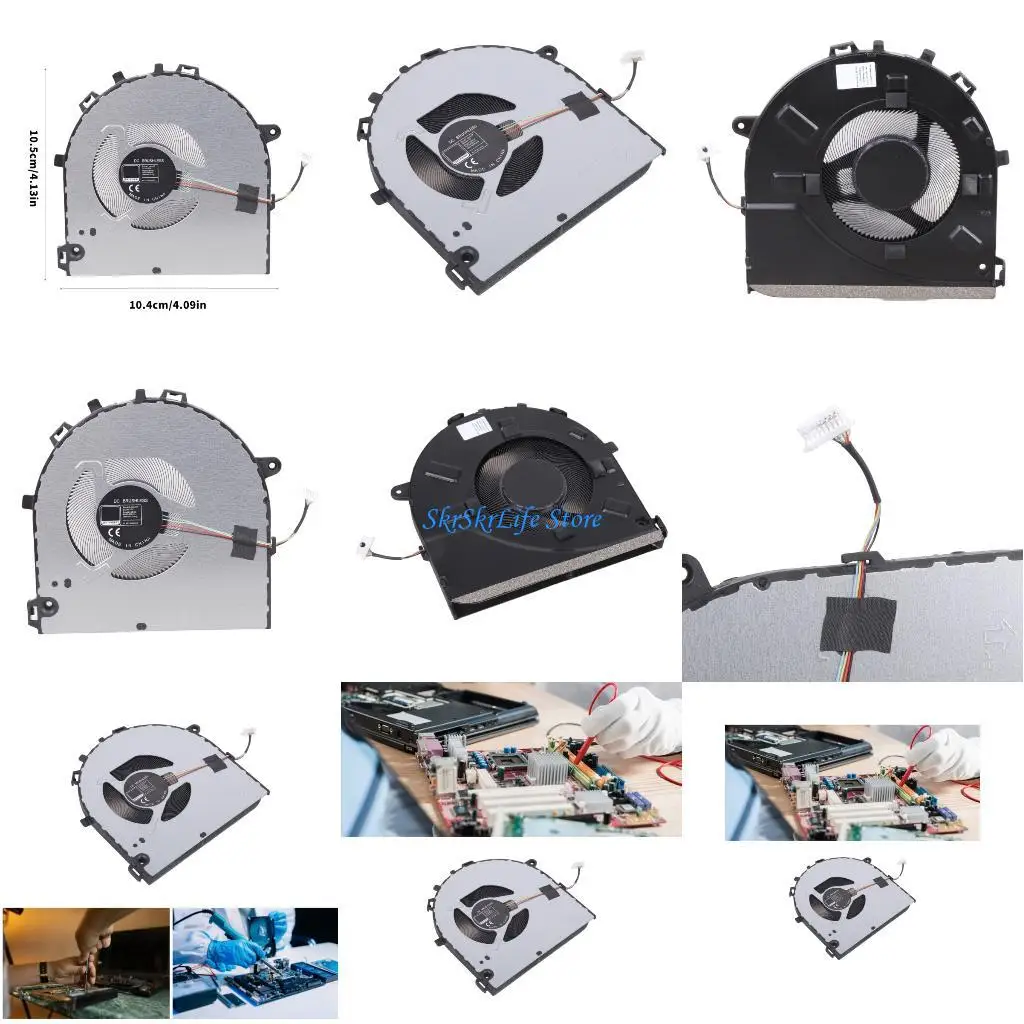 

E65E High Efficiency Laptop CPU Cooling Fan Rapid Heat Dissipation Low Noise Metal Fan For 14IMH9 Type 83DA 5F10S14147