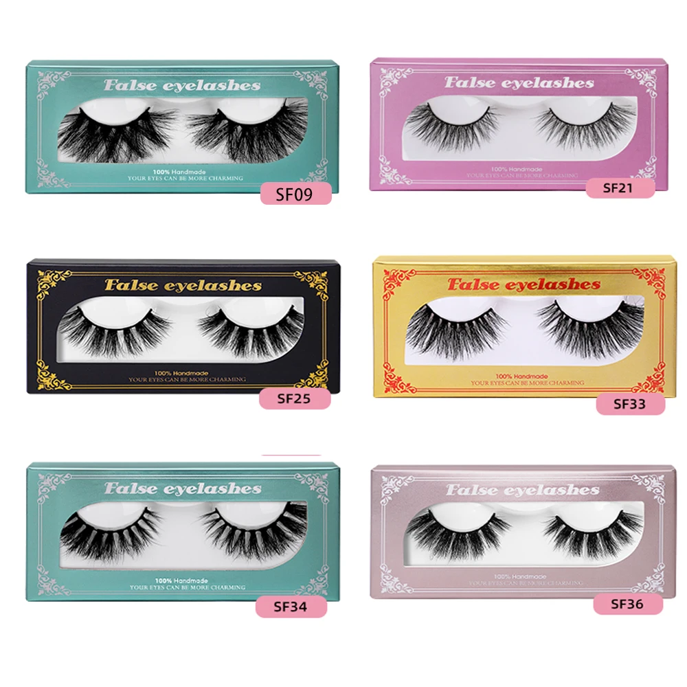 1 paio di ciglia di visone spesse ciglia finte intere 3D voluminose ultra morbide, aspetto naturale con design incrociato Supe Soft Natuarl