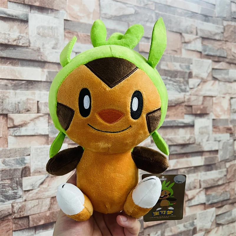 Original Pokemoned Chespin Doll Bulbasaur Eevee Mew Snorlax Gengar Togepi Lapras Kid Gift Cute Stuffed Animal Toys