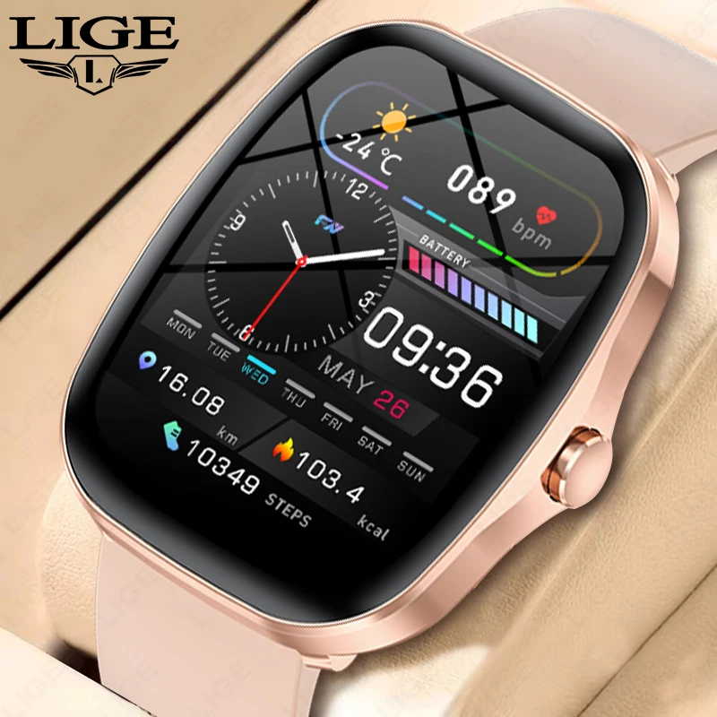 

New Women BluetoothCall Smart Watch Heart Rate Blood Oxygen Sleep Monitor Smartwatches Waterproof Men Smartwatch For Android IOS