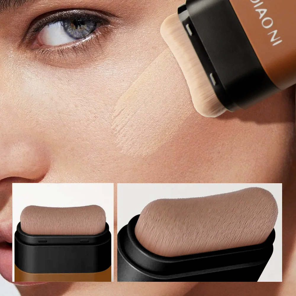 Gum Foundation Stick, Fluwelen Vochtige Lichte Concealer Vloeibare Foundation Langdurige Vlekkeloze Make-up Gezicht Schoonheid Make-up Cosmetica