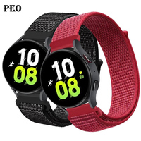 Nylon Loop Band For Samsung Galaxy Watch 6 4 7 classic/5 Pro/active 2/Gear S3 20mm/22mm Bracelet Huawei watch GT 2e 3 pro strap
