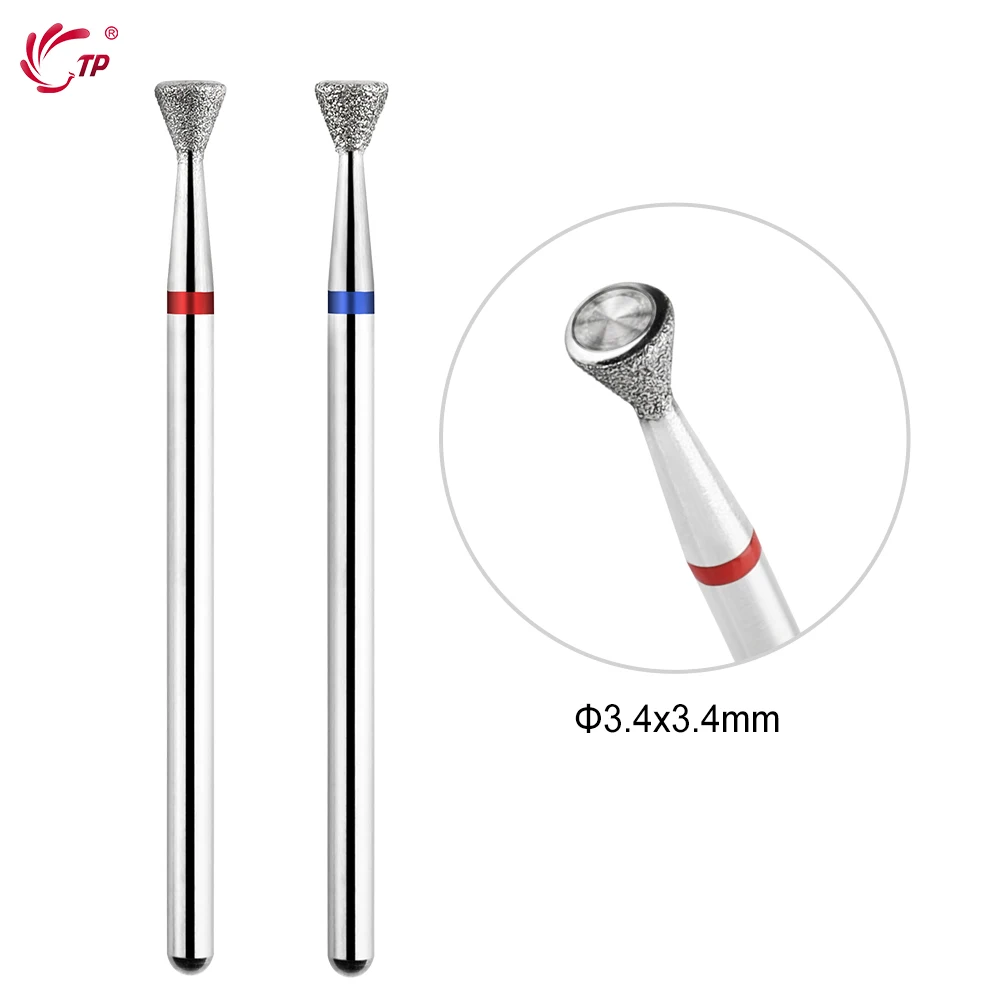 TP 1Pc Diamond Nail Drill Bit Rotary Milling Cutter Manicure Pedicure Cuticle Clean Nail Files Electric Polish Accessories Tools