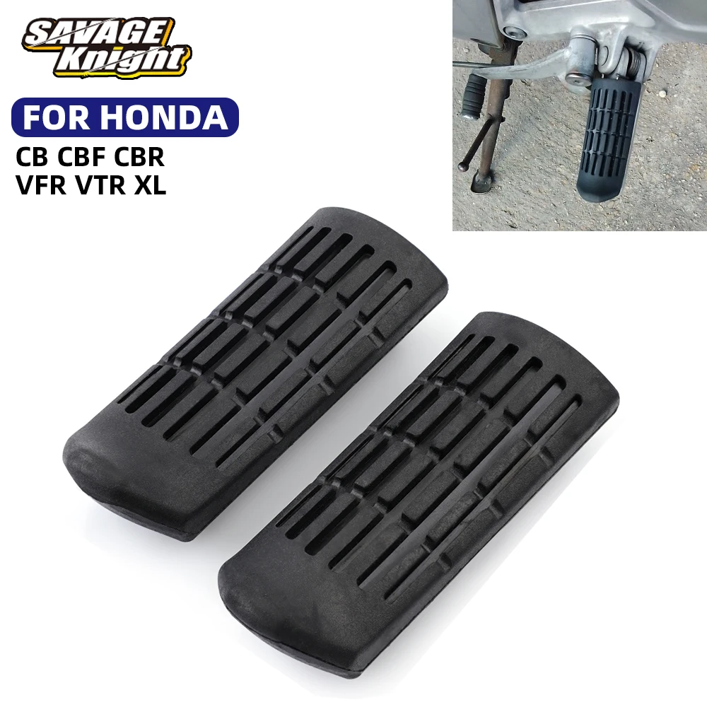 Front Foot Peg Rest Rubber For HONDA CBR 900RR 600 1100 CB600F CB900F Hornet VFR 800FI 1200X VTR 250 1000F XL125 XL1000 Footrest