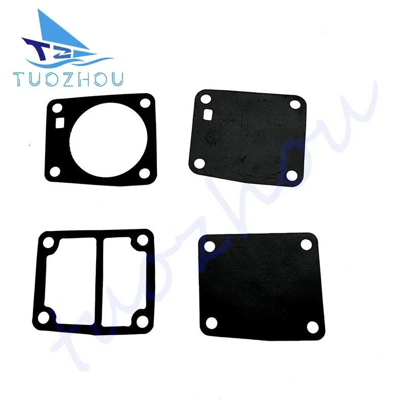 369-03302-0 369-03307-0 369-03306-0 369-03303-0 Set guarnizioni coperchio pompa per carburatore motore fuoribordo Tohatsu 5HP