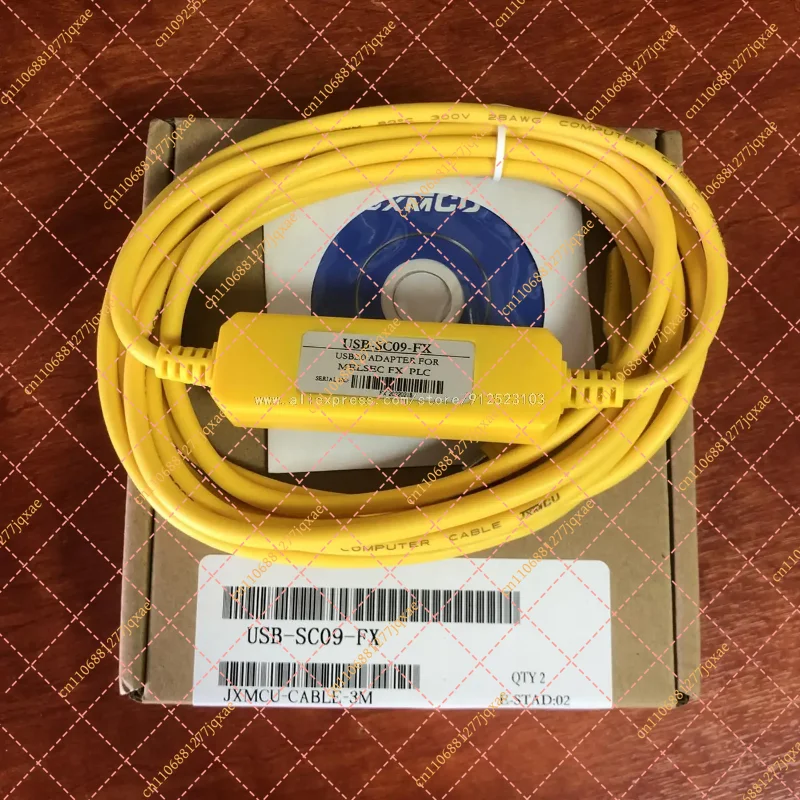 1pc USB-SC09-FX PLC Programming Cable - USB Data Link Cable for FX1S/FX1N/FX2N/FX3U Controllers