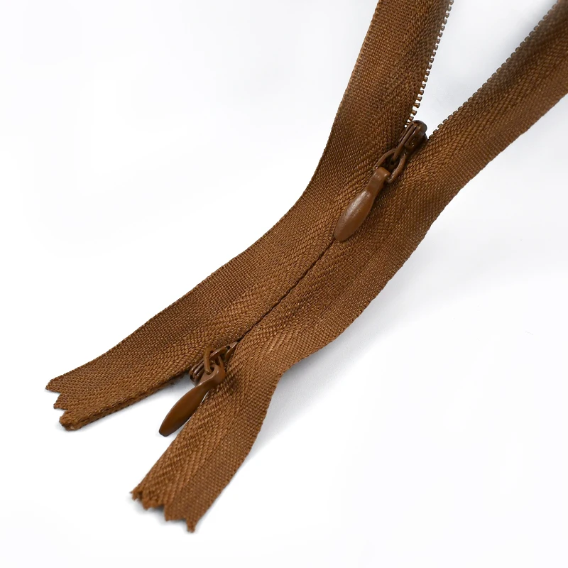 

5/10Pcs 3# 60/120cm Invisible Nylon Zippers with Double Sliders Dress Pillow Replace Zip Garment Zips Repair Kit DIY Accessories