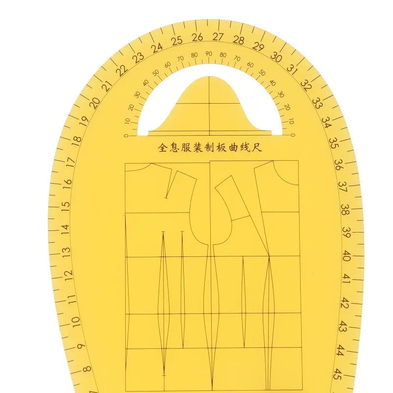 Fashion Design Ruler Clothing Curve Armhole Ruler Pattern Design Template Patchwork