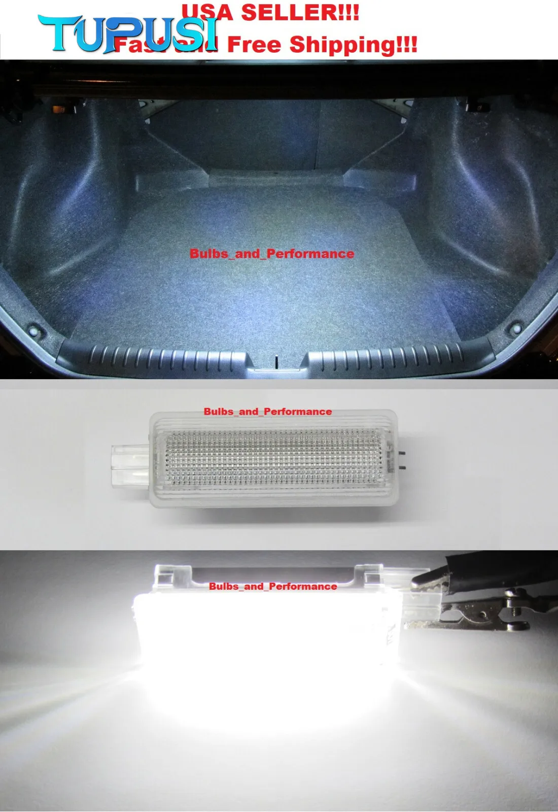 

6000k LED Luggage Trunk Light Glove Box LED Light for FUSION ESCAPE MUSTANG EDGE Trunk Luggage Compartment