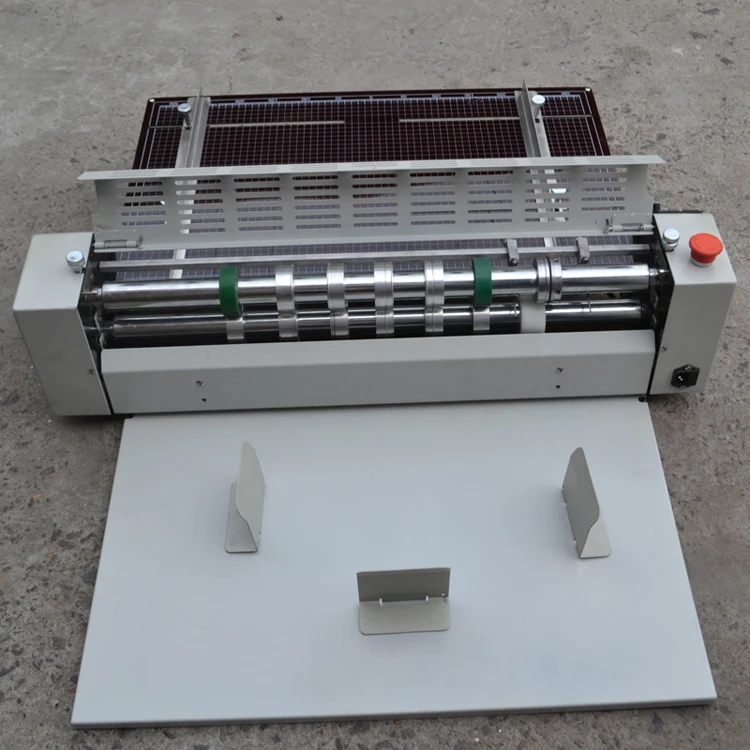 Electric Automatic A3 Perforating Small Desktop Slitter Creaser Paper Creasing Machine for Score and Fold Durable Tags view 4