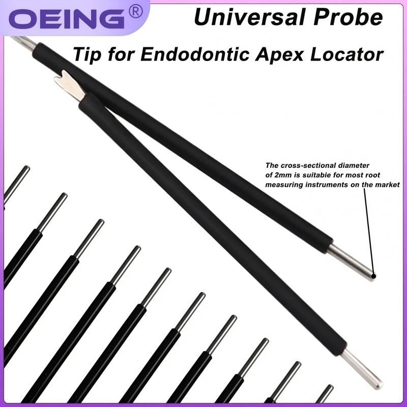 

Dental Root Canal Measuring Instrument Accessories Apex Locator Accessories Measuring Probes Dental Instrument Consumables