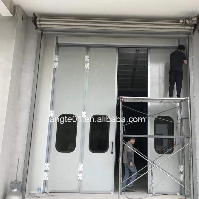 Hot Sale Big Bus And Truck Spray Booth With Electric Heating Lamp Or Diesel Burner CE 12m-20m Bus Painting and Baking Room