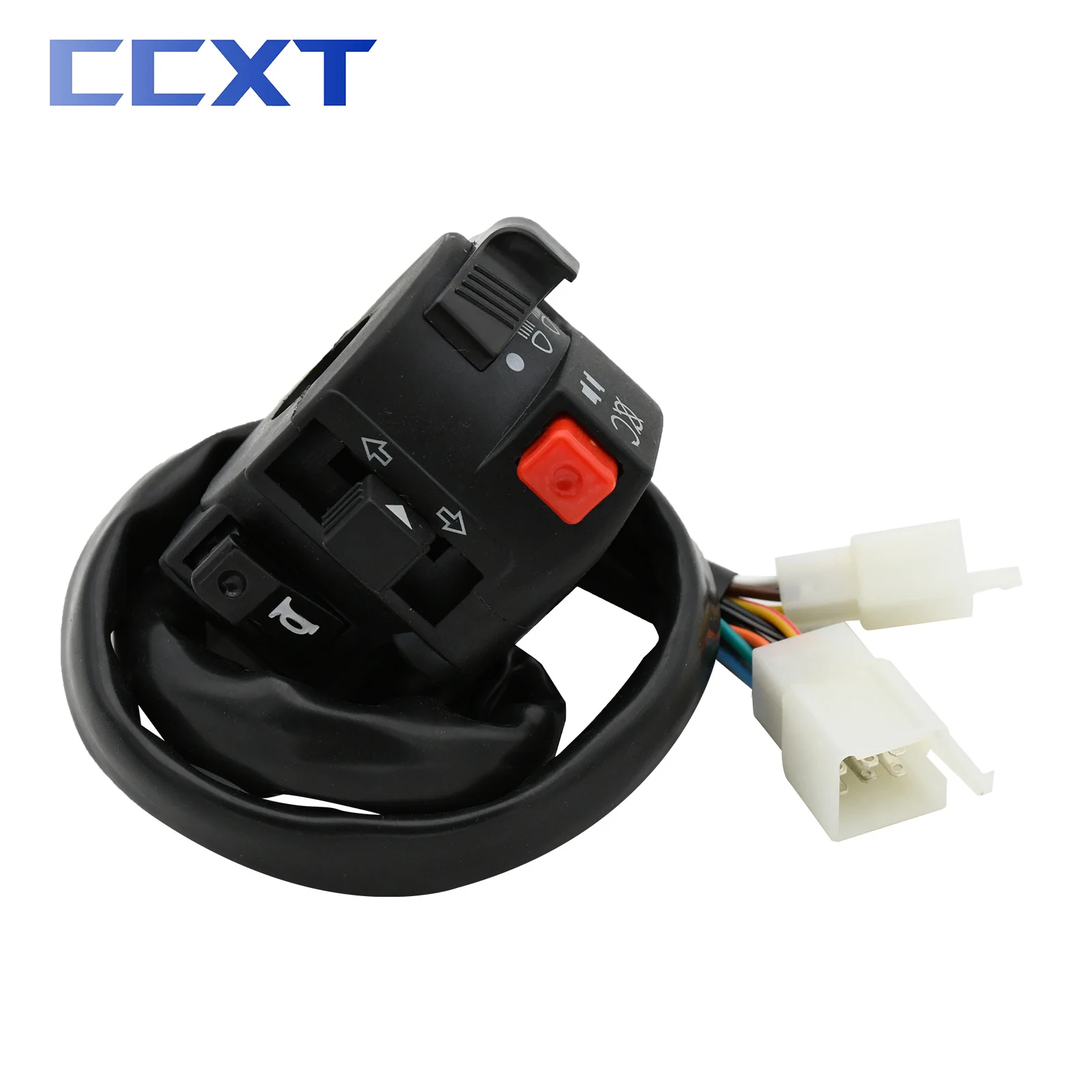 Motorcycle Electric Start Switch Horn Turn Signals Indicator Switch Far Near Light Button For Yamaha KTM Honda Kawasaki ATV Etc