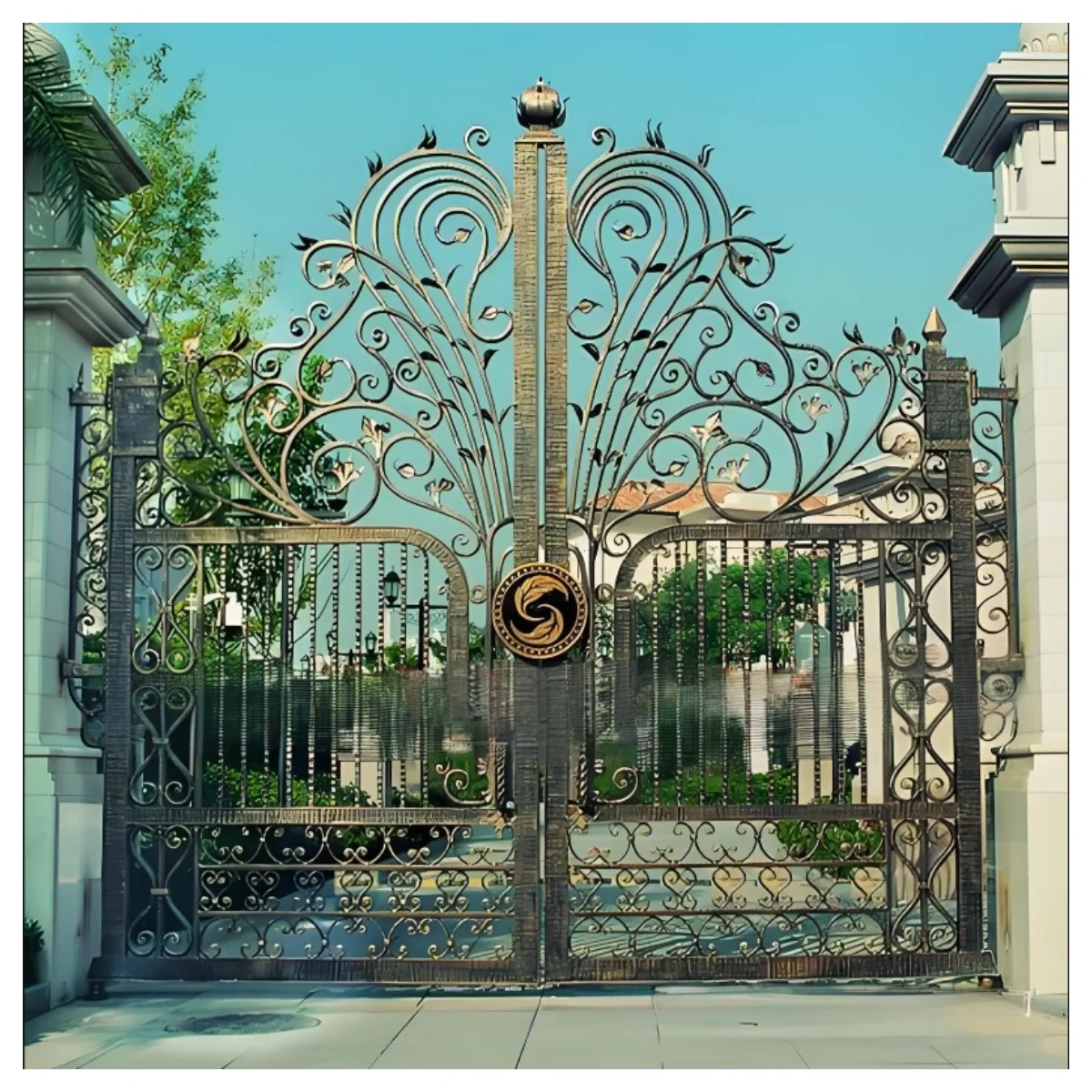 Garden Security Grill Design Iron Gate Driveway Main Gates …