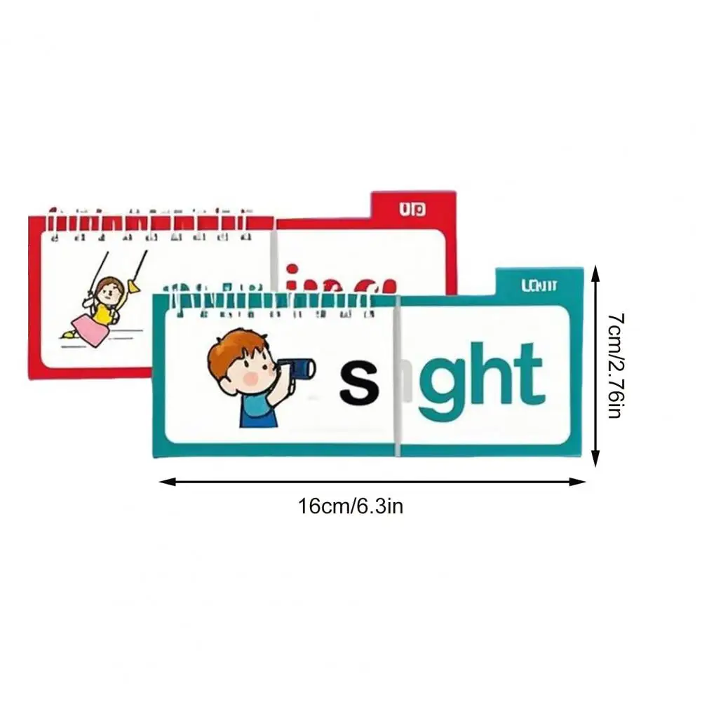 Learning Book for Kids Educational Reading Games Set for Preschool Kindergarten 30 Read Rhyme Book Word Flash Cards Abc