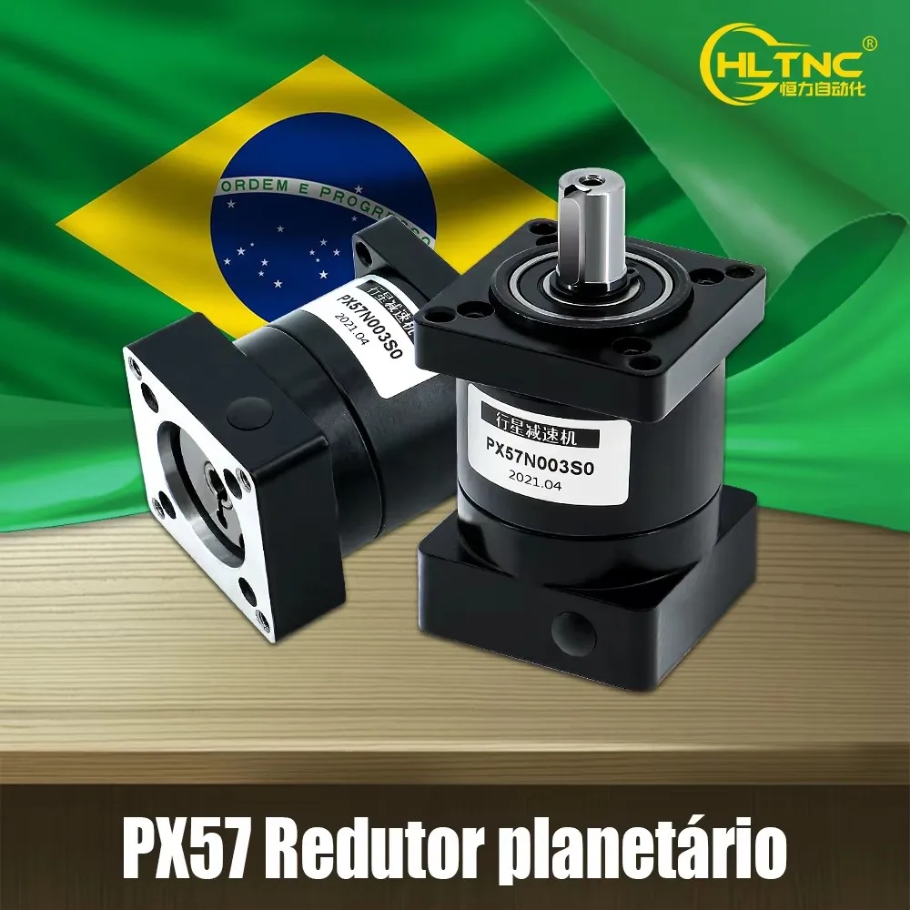 Brazil Shipped PX57 Planetary Reducer Suitable for Nema 23 Gear Ratio 4 / 5 / 10  Max 25N.m For Nema23  Stepper CNC machine