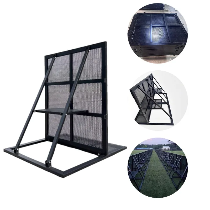 【Direct Factory Sale】 Portable Foldable Steel Pedestrian Barrier  Safety Rail For Stage Control Truss Display Con