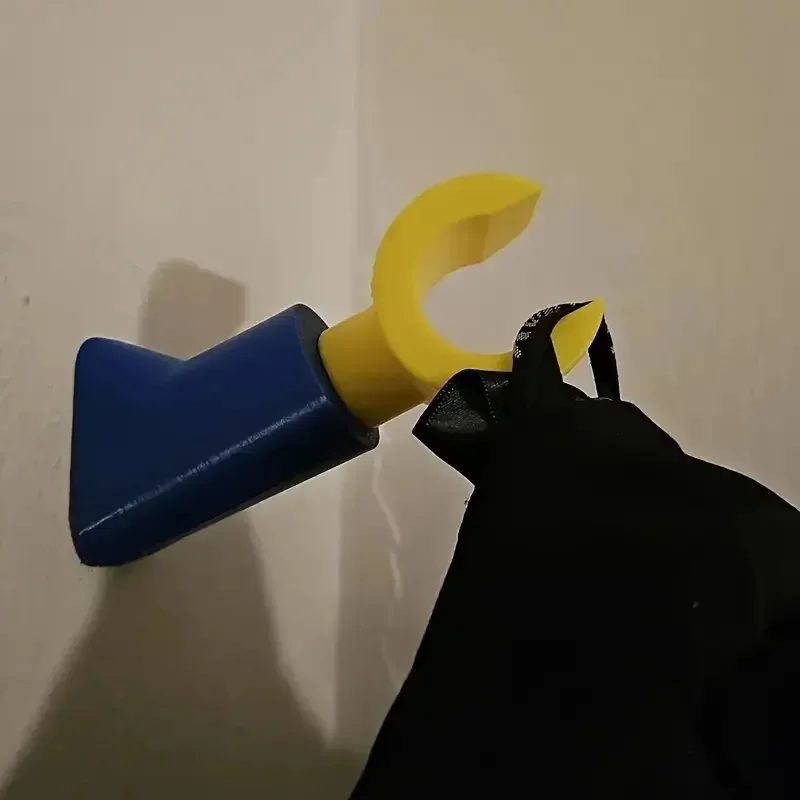 Creative 3D Printed Wall Hook Without Drilling, Multifunctional Storage Hook for Hanging Headphones, Backpacks, and Home Decorat view 4