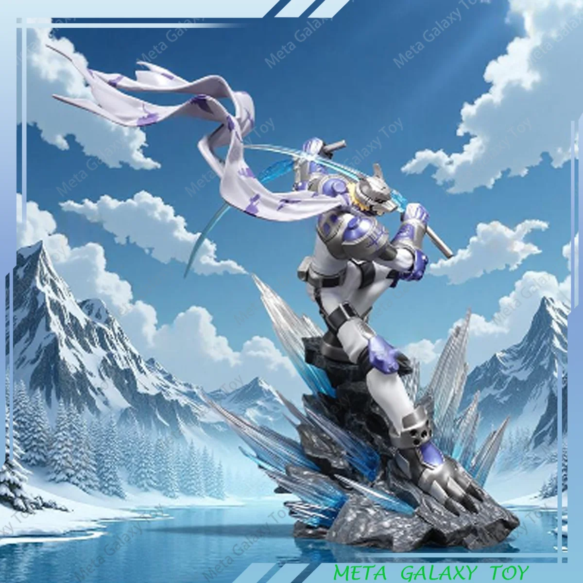 

In Stock Digimon Wolfmon Anime Action Figure Digital Monster Desktop Decoration Peripheral Model Statue Custom Toy Birthday Gift