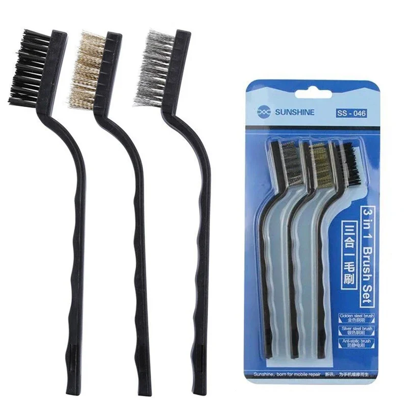 

SUNSHINE SS-046 Three in One IC Phone Repair Cleaning Brush Phone Motherboard Repair Special Cleaning and Repair Tool