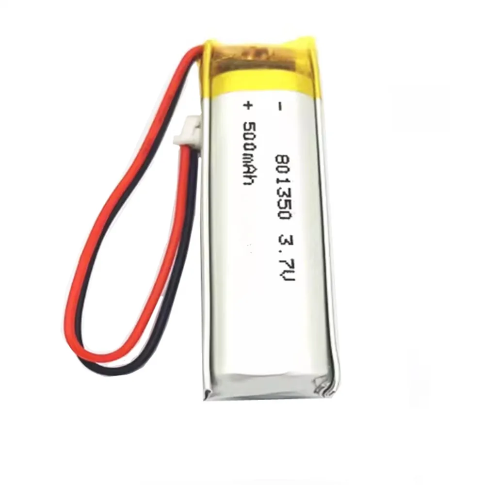 1-10pcs 500mAh 801350 081350 3.7V Li-Polymer Lithium Battery For MP3 Bluetooth Headset Headphones Speaker DVD Driving Recorder