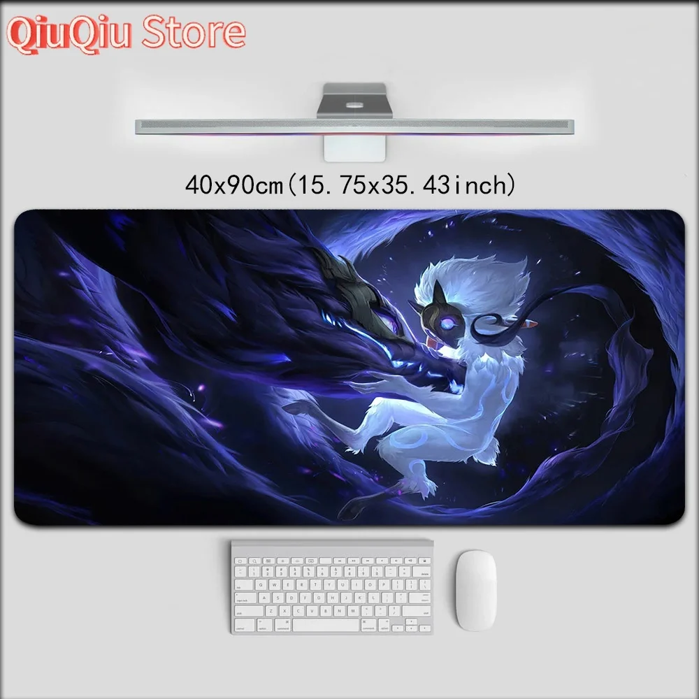 

League of Legends LPL Gaming Mouse Pad & Desk Mat - Extra-Large 40x90cm/40x80cm/30x80cm/30x70cm/30x60cm, Non-Slip Rubber Base, V