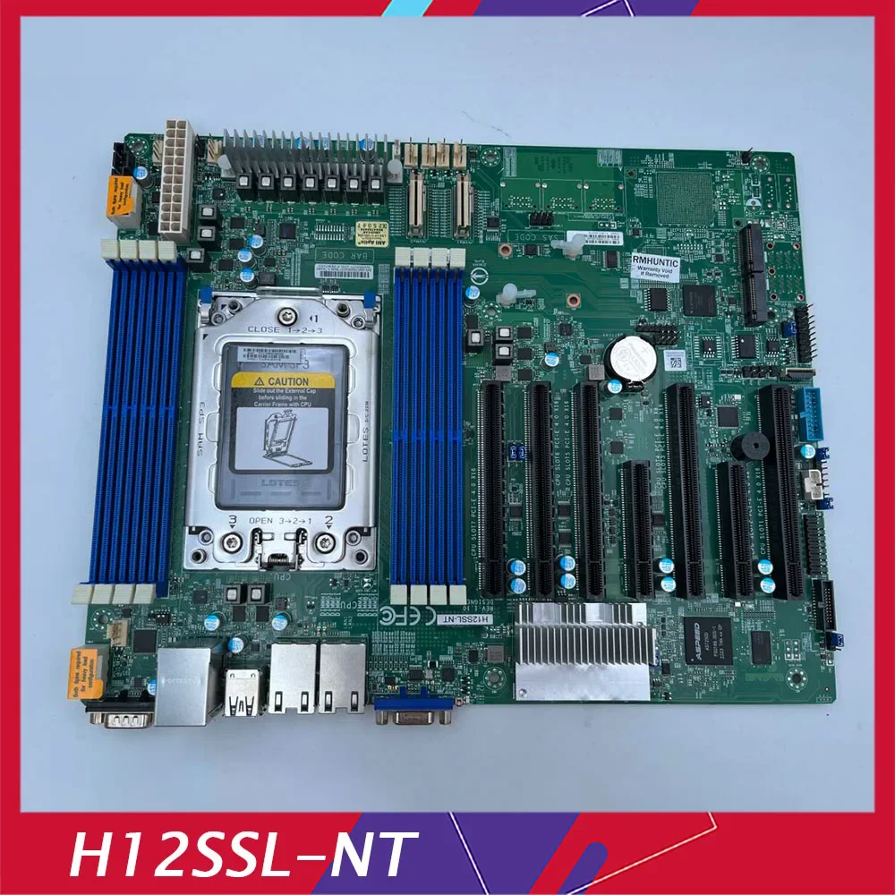 

H12SSL-NT Industrial Package Motherboard For Supermicro Single-socket Server EPYC7002 Gigabit Ethernet Port Supports 4GPU IPFS