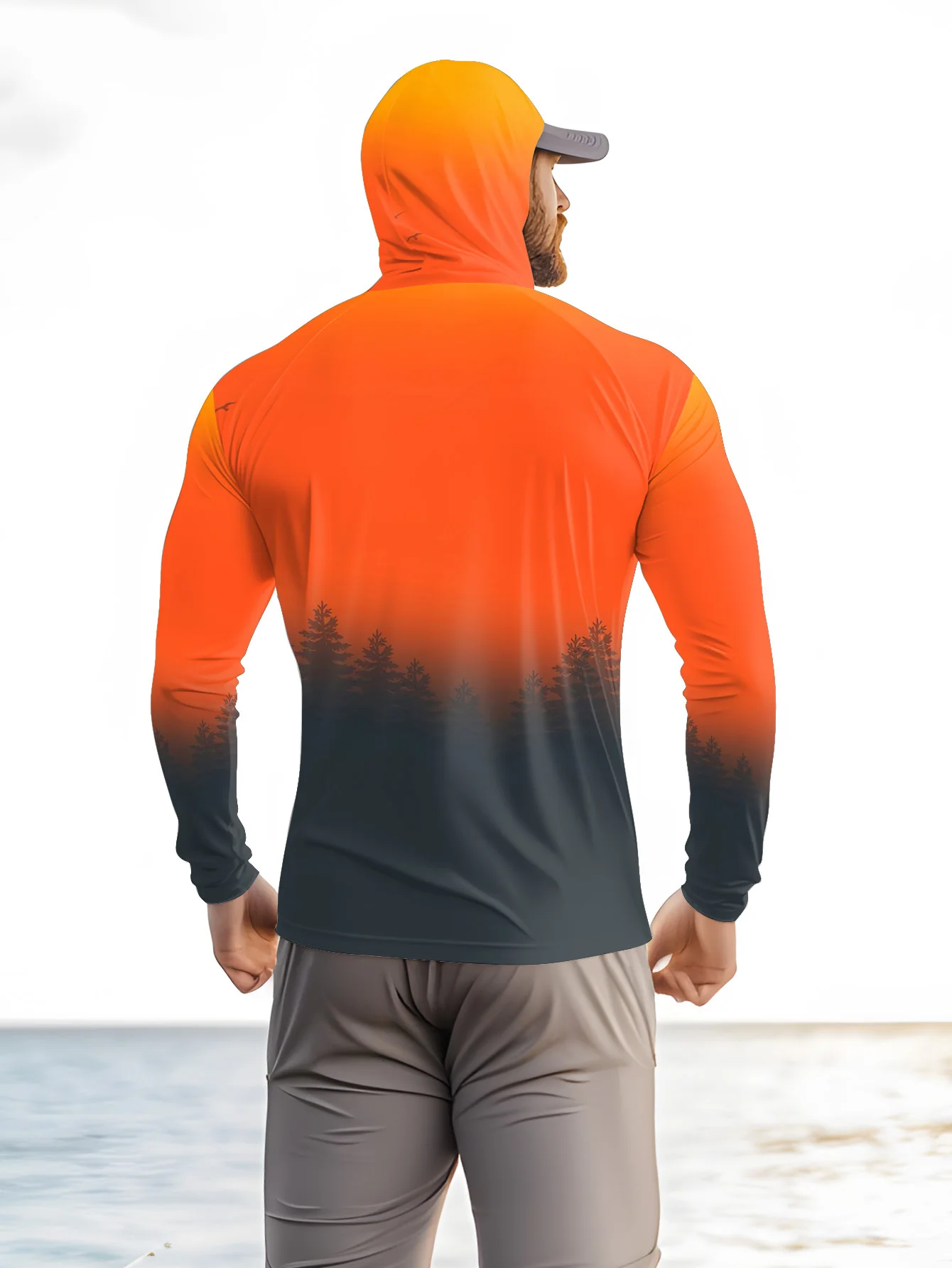 Мужская толстовка с градиентны – обзор и цена Fishing Hoodie
