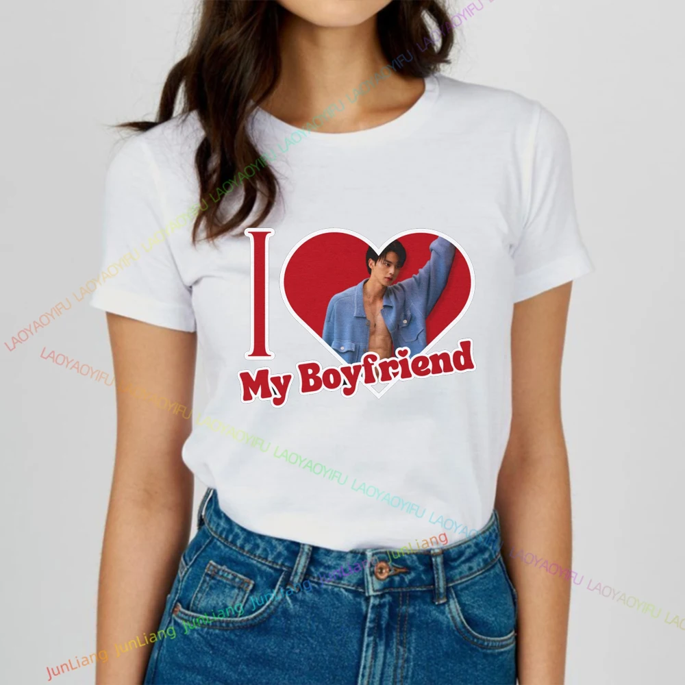 I Love My Boyfriend Song Kang Men T-shirt Korean Actor TV Serial Unisex Tshirt Men's Clothing Streetwear Oversized Short Sleeve