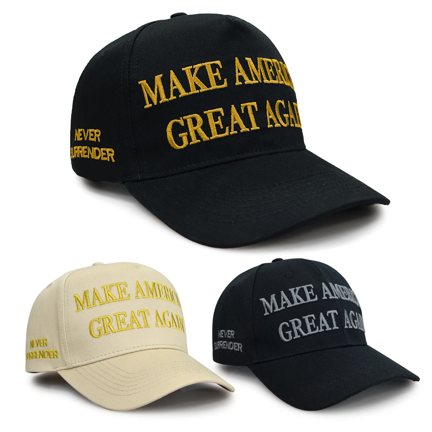 Maga Hats Caps Make America Great Hat Donald Trump Never Surrende GOP Republican Adjust Baseball Cap Patriots President Hat