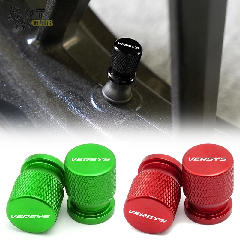 For Kawasaki Versys 300 650 1000 X300 2008 - 2023 Motorcycle Accessories CNC Aluminum Tire Valve Air Port Stem Cover Cap Plug