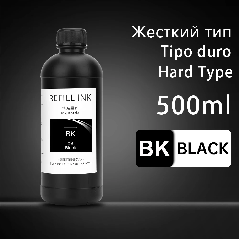 OCBESTJET 500 ml hochwertige UV-Tinte für Epson TX800 XP600 DX5 DX6 DX7 i3200 i1600 5113 4720 1390 1400 1410 L800 L805 L1800 harte und weiche Tinte 5