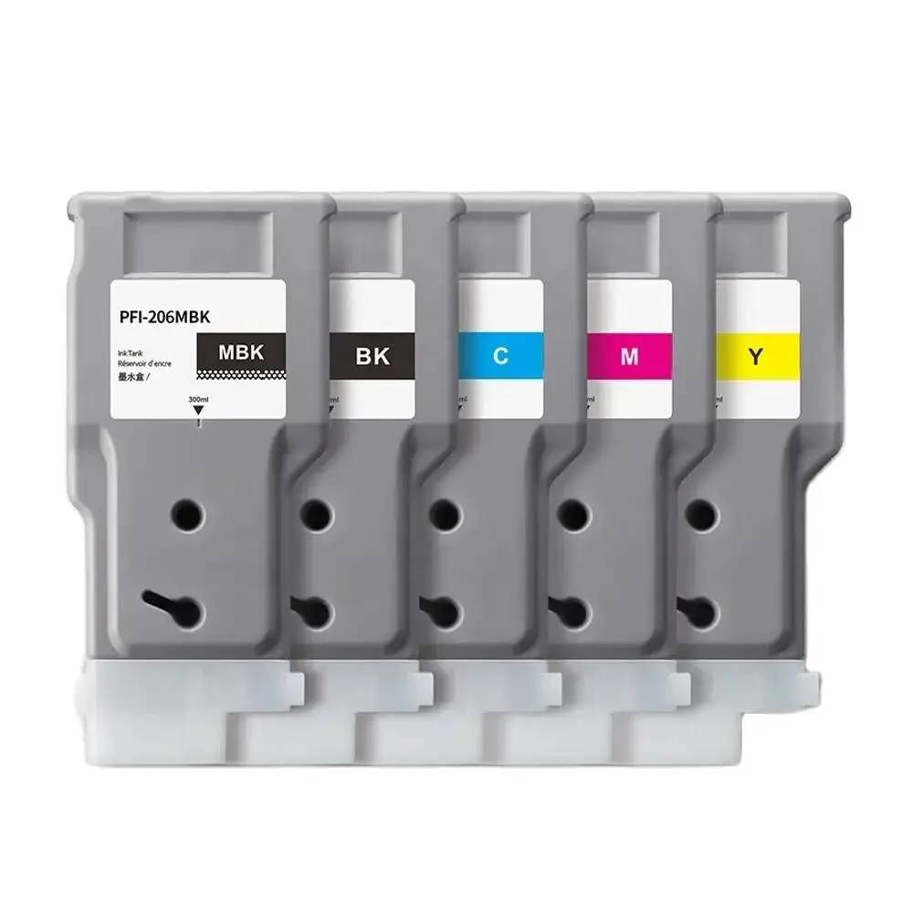 PFI206 PFI 206 PFI-206 Premium Compatible Color Inkjet Ink Cartridge for Canon IPF6450 IPF6400 Printer