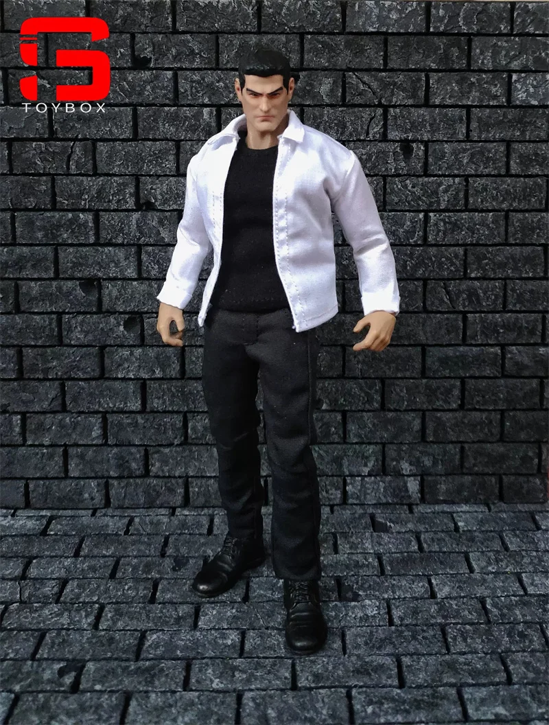 In Stock 1/12 Scale Male Soldier Casual Vest Shirt Jeans Clothes Model Fit 6'' Normal Body Shape Action Figure Dolls