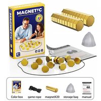 !@ Party Games Magnetic Stones Game Interactive Magnet Board Strategy Game Family Kids Adults Portable Magnetic Stones Play Set/
