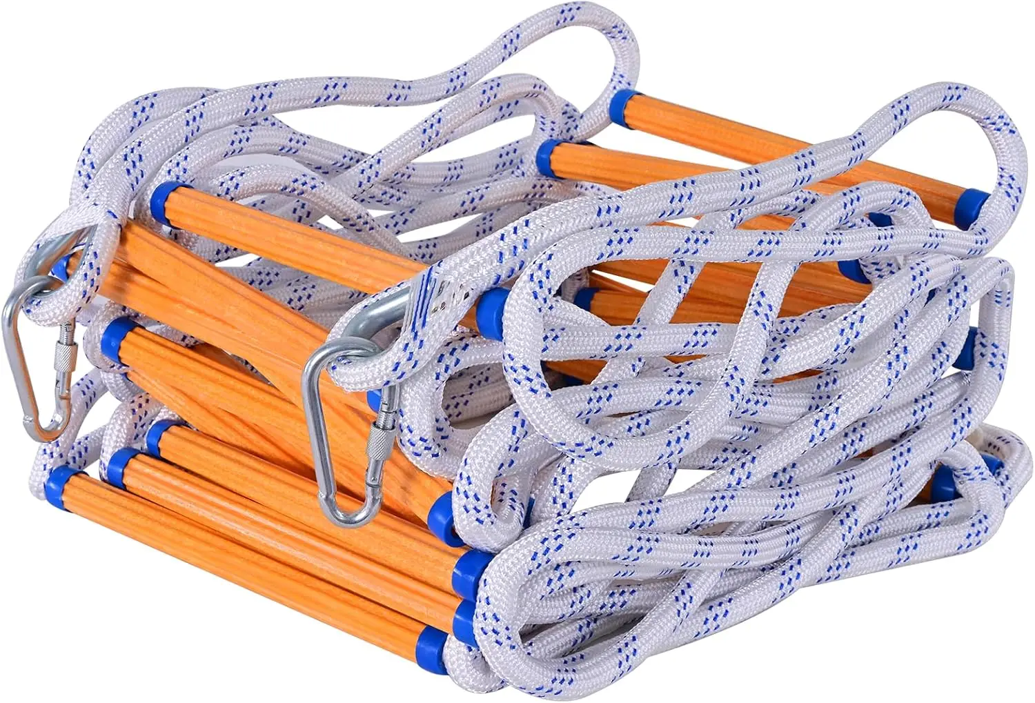 Feuerfeste Rettungsleiter, 15M Feuerleiter, Notfall-Leiter, Mehrzweckleiter, Tragbare Sicherheitsleiter für Notfälle