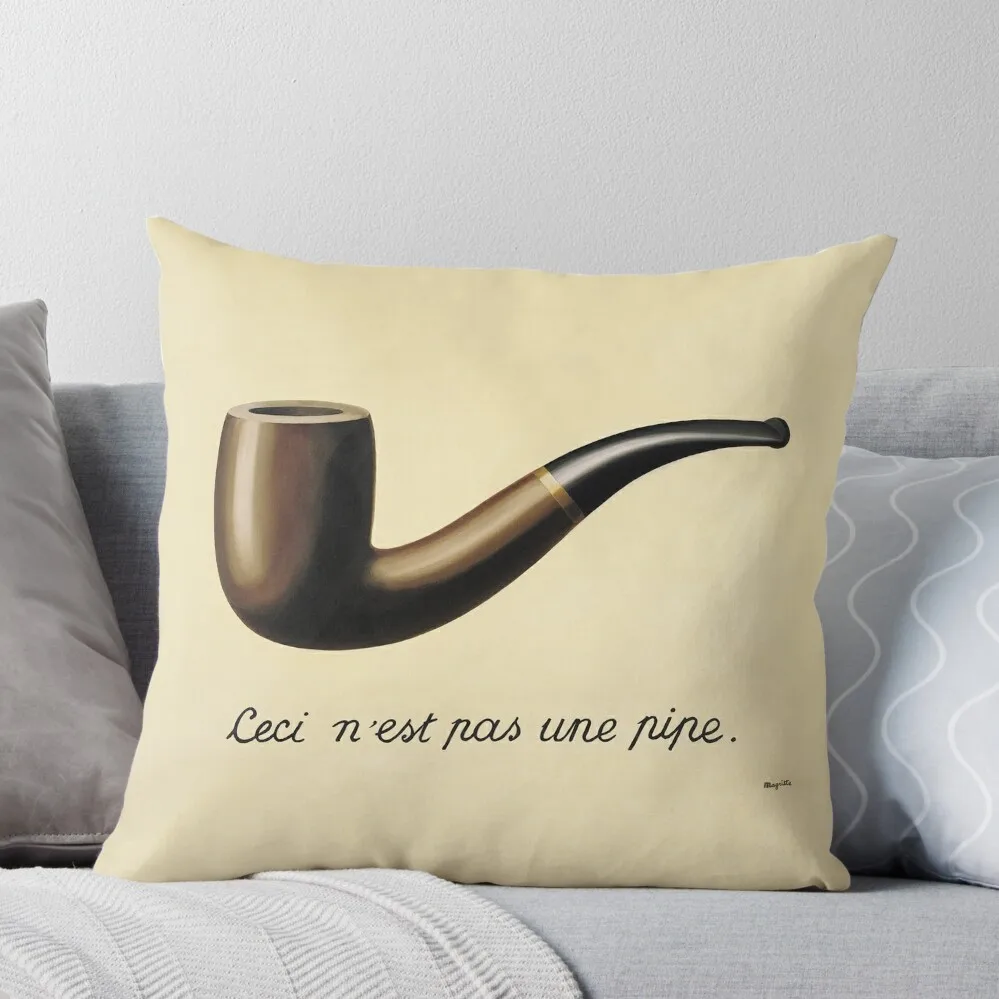 

This Is Not A Pipe Throw Pillow Pillowcases Bed Cushions Sofa Decorative Covers sleeping pillows