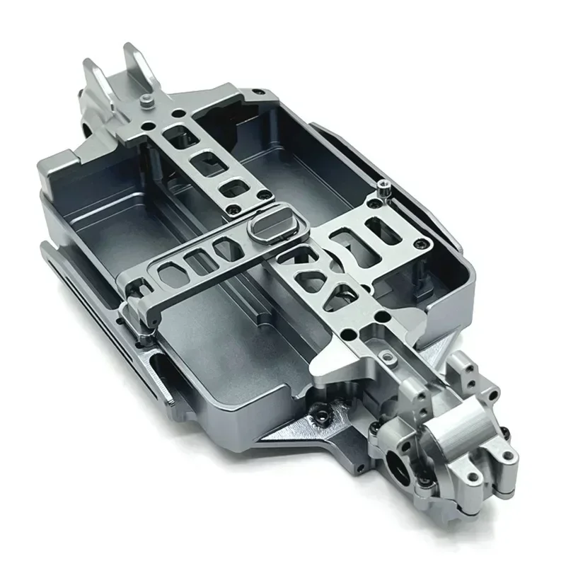 Para mjx hyper go 16207 16208 16209 16210 h16 m162 chassi de corpo de metal 1/16 rc carro atualização peças acessórios