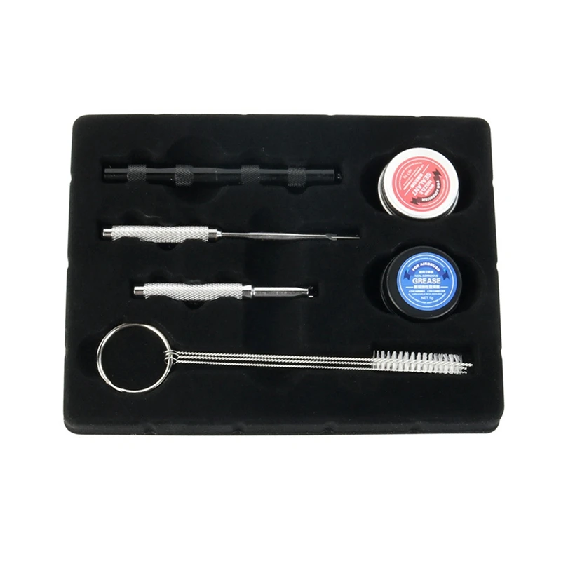 8Pcs Airbrush Maintenance Repair Set Accessories Air Brush Cleaning Tool Kit Airbrushes Grease Nozzle Tools