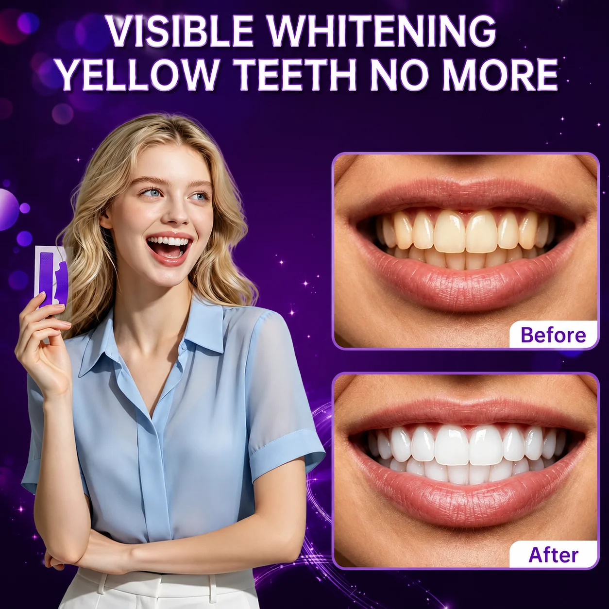 1/7 pares de tiras de clareame - Teeth Whitening Retainer avaliação e preço