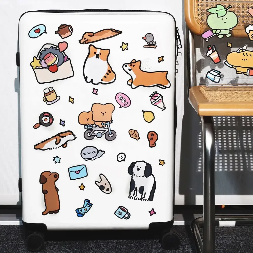 ورقتان من ملصقات الورق الاصطناعية لسكرابوكينغ المجلات، ديكور مذكرات جوكا اللطيفة، قرطاسية لاصقة مقاومة للماء #2